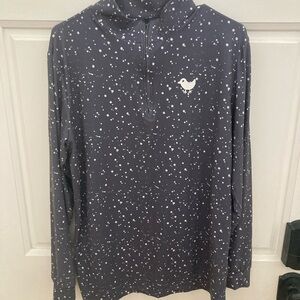 Bad Birdie Black and White Speckled zip up
